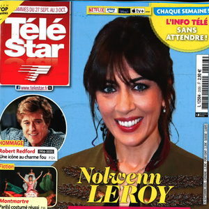 Nolwenn Leroy en couverture de "Télé Star", programmes du 27 septembre au 3 octobre 2025.