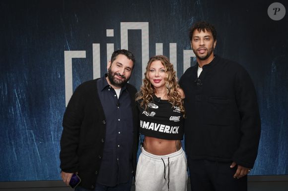 Exclusif - Mouloud Achour, Doully, Disiz, sur le plateau de Clique présenté par M.Achour, et diffusé sur Canal + le 9 décembre 2025, à Paris, France, le 2 décembre 2025. © Jack Tribeca/Bestimage