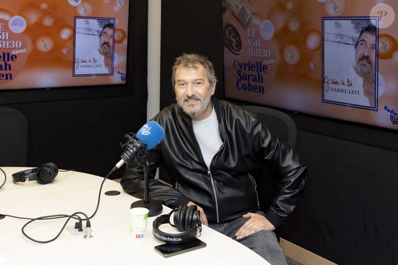 Exclusif - Daniel Levi - Daniel Lévi lors de l'enregistrement de l'émission "CS Cohen" sur Radio J à Paris. Le 28 février 2022 © Jack Tribeca / Bestimage