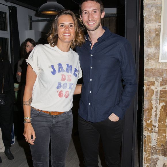 Laure Manaudou (ambassadrice) et Fabien Gilot lors de la conférence de presse pour le raid polaire 100% féminin en Islande "Destination Iceland by Défi d'Elles", à la maison de soins Respire à Paris, France, le 15 janvier 2020. © Jack Tribeca/Bestimage