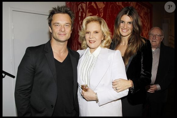 David Hallyday, Sylvie Vartan et Alexandra Pastor au concert de Sylvie à Pleyel à Paris, le 23 novembre 2011. Photo par Bestimage