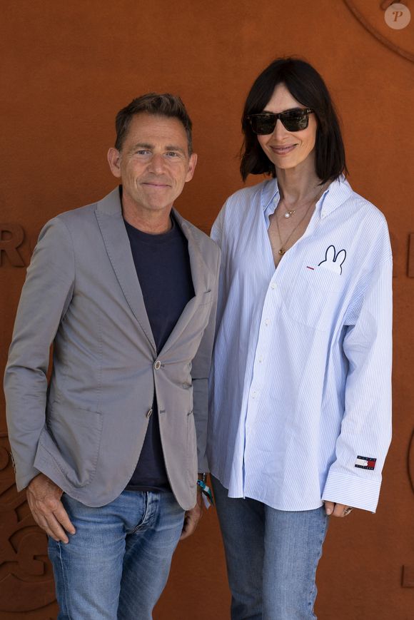 Géraldine Maillet et Daniel Riolo au village lors des Internationaux de France de Tennis de Roland Garros 2025. Paris, le 30 mai 2025.
© Moreau / Jacovides / Bestimage