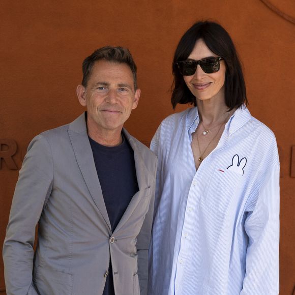 Géraldine Maillet et Daniel Riolo au village lors des Internationaux de France de Tennis de Roland Garros 2025. Paris, le 30 mai 2025.
© Moreau / Jacovides / Bestimage