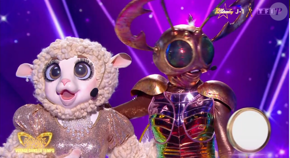 Le Scarabée éliminé en demi-finale de Mask Singer 8, capture d'écran TF1