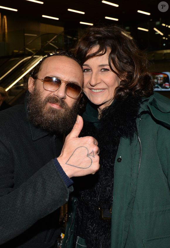 Valérie Lemercier et Mathias Kiss - Célébrités pendant les concert du groupe Suprême NTM à l'AccorHotels Arena à Paris, France, les 8, 9 et 10 mars 2018. © Veeren/Bestimage