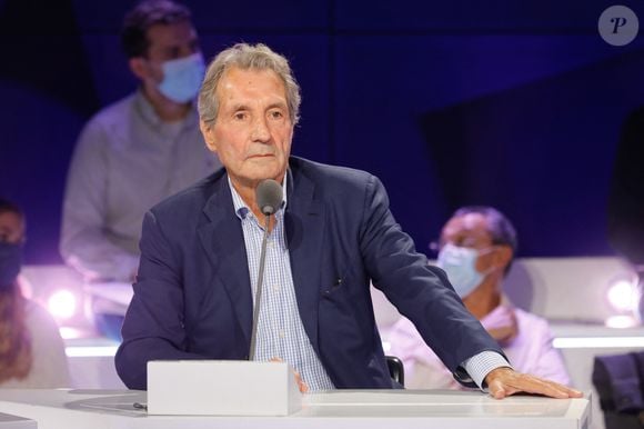 Jean-Jacques Bourdin - Conférence de presse de rentrée de BFMTV saison 2021/2022 à l'Altice Campus à Paris, France, le 25 août 2021. © Christophe Clovis/Bestimage