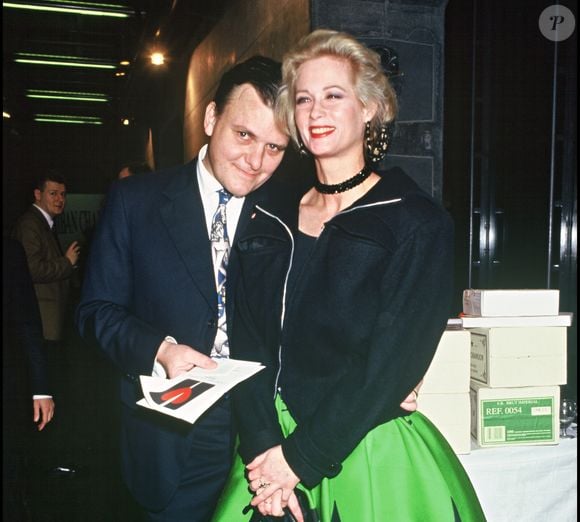 Archives - Jean Charles Castelbajac et son ex-épouse Catherine (Kate) lors d'une soirée pour la lutte contre la sida en 1992.