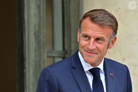 Le président Emmanuel Macron s’entretient avec le Président de la République du Sénégal au Palais de l'Elysée à Paris le 27 août 2025.
© Christian Liewig / Bestimage