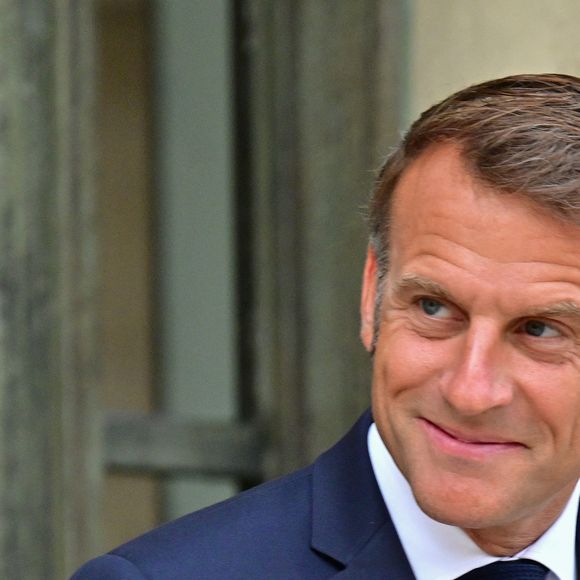 Le président Emmanuel Macron s’entretient avec le Président de la République du Sénégal au Palais de l'Elysée à Paris le 27 août 2025.
© Christian Liewig / Bestimage