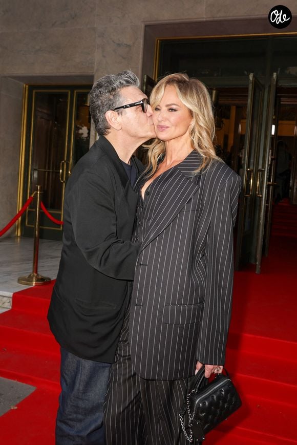 Première sortie officielle pour Adriana Karembeu et son compagnon Marc Lavoine au photocall du Concerto pour la Paix d'Omar Harfouch : Un Appel à l'Unité et à la Paix au Théâtre des Champs Elysées à Paris, France, le 18 septembre 2024. © Perusseau-Tribeca/Bestimage