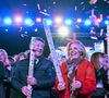 Christian Estrosi, le maire de Nice, et sa femme Laura Tenoudji Estrosi durant la soirée d'ouverture de la 140eme édition du Carnaval de Nice "Roi des Oceans" à Nice, le 15 février 2025. Le Carnaval se déroule du 12 février au 2 mars 2025. Le Carnaval de Nice 2025 "Roi des Océans", est un préambule au rendez-vous mondial, que sera le sommets des Océans qui se tiendra en juin 2025 dans la capitale azuréenne. Le Carnaval portera ces messages forts de prise de conscience collective du réchauffement de la planète et du dérèglement climatique, au travers son ADN qui sont satire, ironie et féerie. © Bruno Bebert/Bestimage