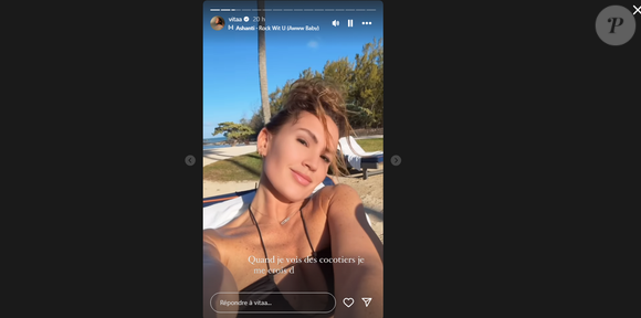Vitaa en vacances au soleil avec son mari Hicham et leurs 3 enfants.