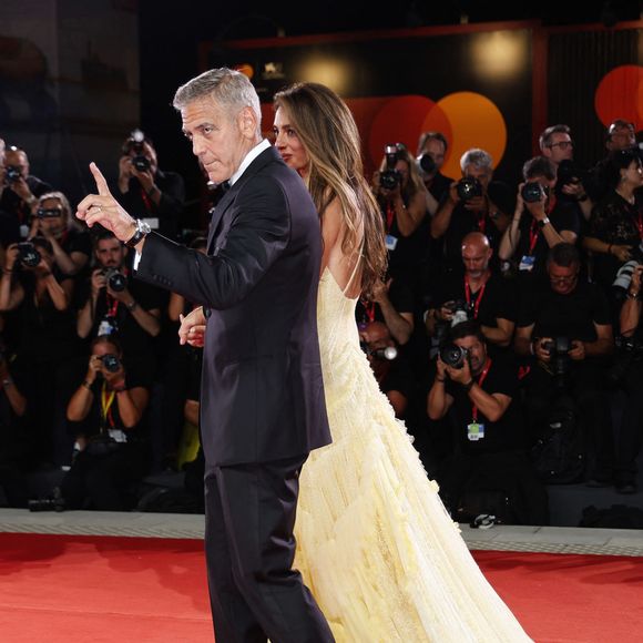 George Clooney et sa femme Amal Alamuddin Clooney à la projection de "Wolfs" lors du 81ème festival international du film de Venise, la Mostra le 1er septembre 2024.
©Action Press / Bestimage