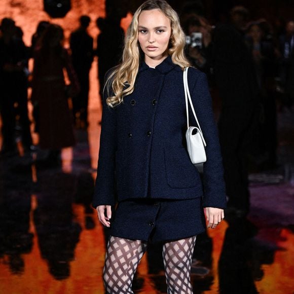 Lily-Rose Depp assiste au défilé Chanel Womenswear printemps/été 2026 dans le cadre de la semaine de la mode à Paris, France, le 06 octobre 2025. Photo par Aurore Marechal/ABACAPRESS.COM