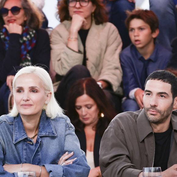 Exclusif - Julia Ducournau, Tahar Rahim, Mélanie Boros - Plateau de l'émission "C à vous" lors du 78ème Festival International du Film de Cannes le 20 mai 2025. © Jack Tribeca / Bestimage