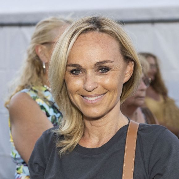 Exclusif - Cécile de Menibus lors du festival de Ramatuelle, le 1er aout 2023. 

Photo : Cyril Bruneau / Festival de Ramatuelle / Bestimage