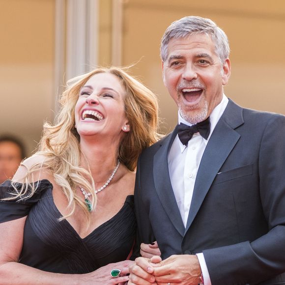 Julia Roberts et George Clooney - Montée des marches du film "Money Monster" lors du 69ème Festival International du Film de Cannes. Le 12 mai 2016. © Borde-Jacovides-Moreau/Bestimage