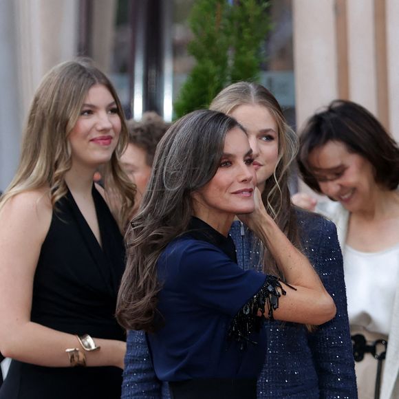 Le roi Felipe VI, la reine Letizia, la princesse héritière Leonor et la princesse Sofia assistent au concert de clôture de la 33ème Semaine musicale à Oviedo. Photo by LALO YASKY / BESTIMAGE