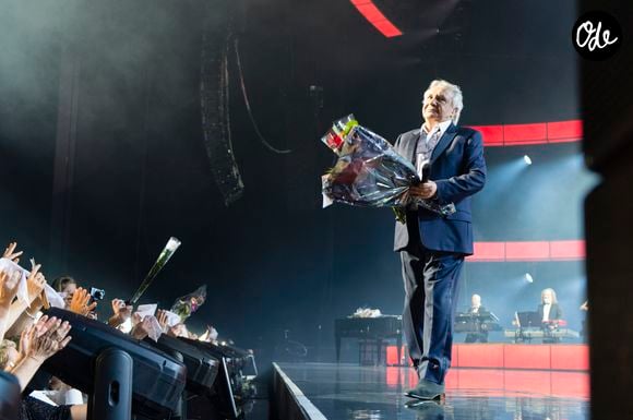 Ultime concert de Michel Sardou pour la dernière date de son spectacle "La dernière danse" à la Seine Musicale à Boulogne-Billancourt le 12 avril 2018. Le chanteur a rassemblé plus de 400 000 spectateurs pour une tournée de 82 concerts.  © Pierre Perusseau/Bestimage