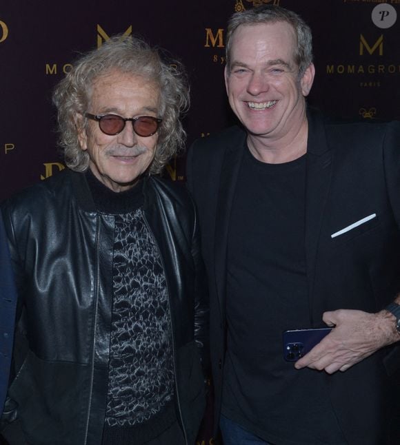 Luc Plamondon, Garou (Co-fondateur et associé Manko) - Soirée du 8ème anniversaire du restaurant "Manko" à Paris le 6 décembre 2023. © Rachid Bellak/Bestimage