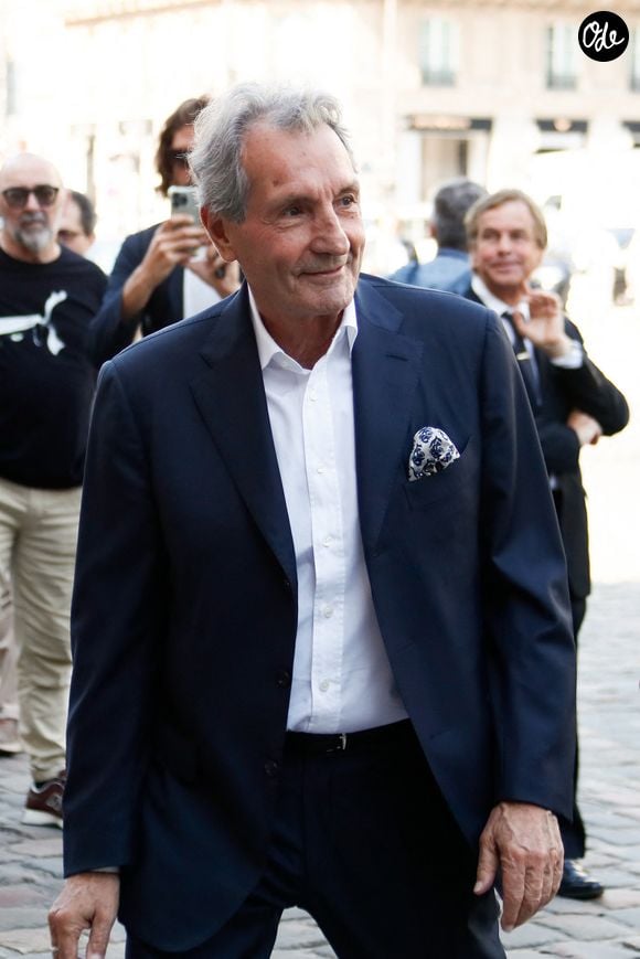 Jean-Jacques Bourdin - Arrivées aux obsèques de Philippe Labro en l'église de Saint-Germain-des-Prés à Paris le 13 juin 2025. © Dominique Jacovides - Christophe Clovis / Bestimage