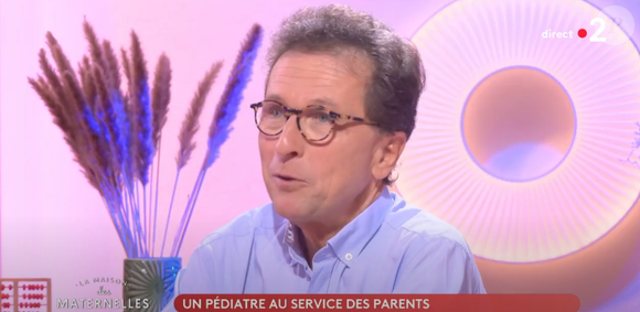 Le pédiatre et docteur Arnault Pfersdorff sur le plateau de "La maison des maternelles" sur France 2.