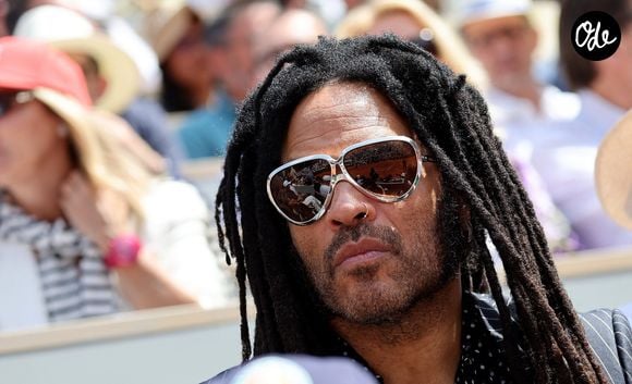 Lenny Kravitz - Célébrités dans les tribunes de la finale homme des Internationaux de France de Tennis de Roland Garros 2026 le 7 juin 2026. © Jacovides-Moreau/Bestimage