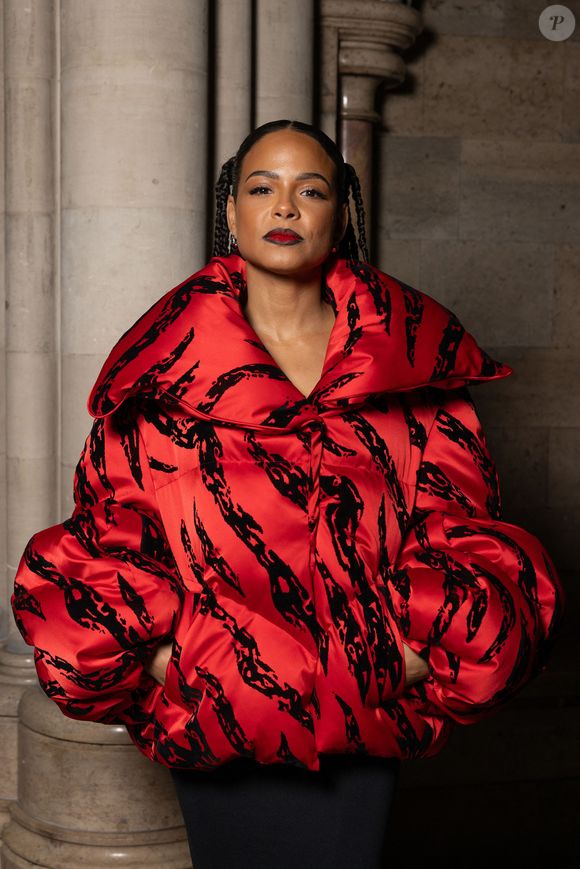 Christina Milian au défilé Chen Peng mode femme automne / hiver 2024-2025 lors de la Fashion Week de Paris (PFW), a la Cathedrale Americaine , France, le 1er Mars 2024. © Jérémy Melloul/Bestimage