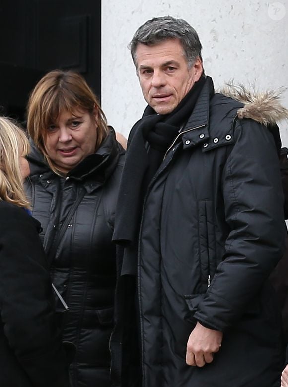 Michèle Bernier et Bruno Gaccio aux obsèques de François Cavanna au Père Lachaise à Paris, le 6 février 2014.

Photo : Agence / Bestimage