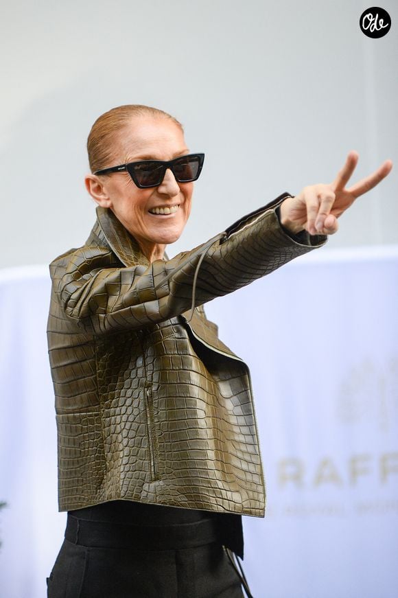 Céline Dion - Céline Dion acclamée par ses fans à la sortie du palace Royal Monceau à Paris le 31 août 2026
© Marc Ausset Lacroix / Bestimage