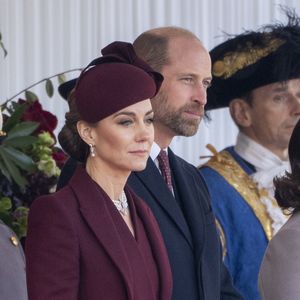 Avec son cancer

Le prince William, prince de Galles, et Catherine (Kate) Middleton, princesse de Galles, lors de la cérémonie d'accueil pour la visite d'État de l'émir du Qatar à Londres, le 3 décembre 2024.