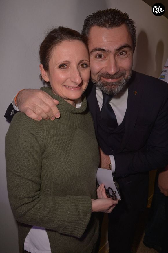 Anne-Sophie Pic et son mari David Sinapian assistent au « Dîner des Grands Chefs du Monde » à l'Abbaye de Collonges Paul Bocuse, en amont du salon Sirha 2019 à Lyon, en France, le 29 janvier 2019. Photo de Julien Reynaud/APS-Medias/ABACAPRESS.COM