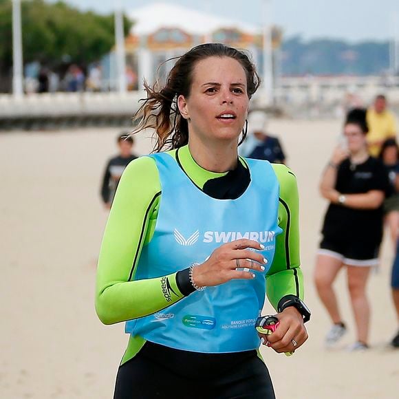 Exclusif - Laure Manaudou - La championne de natation L.Manaudou organise et lance la 1ère édition de sa course, la "Swimrun" à Arcachon, France, le 23 juin 2019. © Patrick Bernard/Bestimage