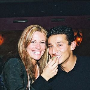 Sophie Thalmann et Aziz ont célébré l’anniversaire d’Aziz, candidat de Loft Story 1, au Garden, dans le plan Serre, hommes et femmes présents. RACHID BELLAK / BESTIMAGE