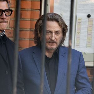 Benoît Magimel - Sortie des obsèques de Nadia Farès en l'église Saint-Jean-de-Montmartre à Paris, le 24 avril 2026. N.Farès est décédée le 17 avril 2026 quelques jours après un "incident cardiaque" survenu le 12 avril 2026 dans la piscine du complexe sportif, Blanche (9ème).