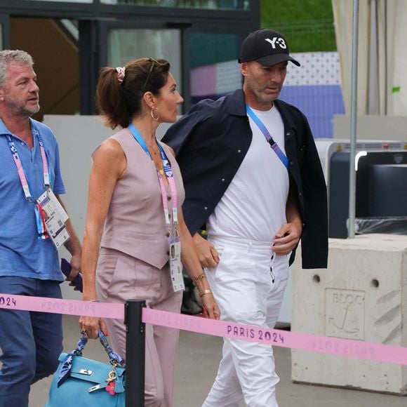 Zinedine Zidane et sa femme Veronique lors des JO de Paris 2024. Backgrid USA / Bestimage