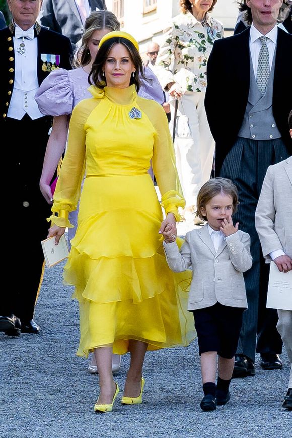 Baptême de la princesse Inès dans l'église du château de Drottningholm sur l'île de Lovön, le jour des noces d'étain du prince Carl Philip de Suède et de la princesse Sofia (Hellqvist) de Suède, le 13 juin 2025.
© Dana Press / Bestimage