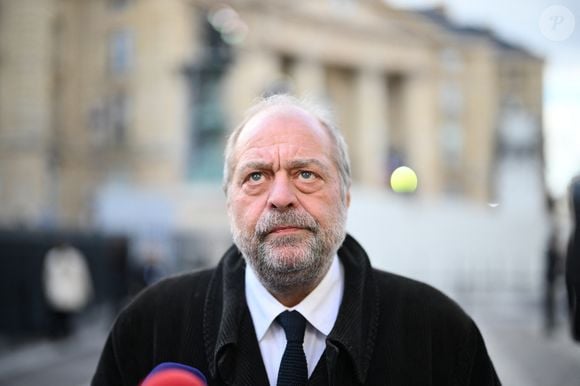 Eric Dupond-Moretti lors de la cérémonie d'intronisation de Robert Badinter, ancien ministre de la Justice, au Panthéon à Paris, France, le 9 octobre 2025.  © Eliot Blondet/Pool/Bestimage
