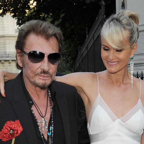 Johnny Hallyday et sa femme Laeticia Hallyday - Arrivée des people à la soirée "Vogue Paris Foundation Gala" au palais Galliera à Paris, le 6 juillet 2015.
Agence / Bestimage