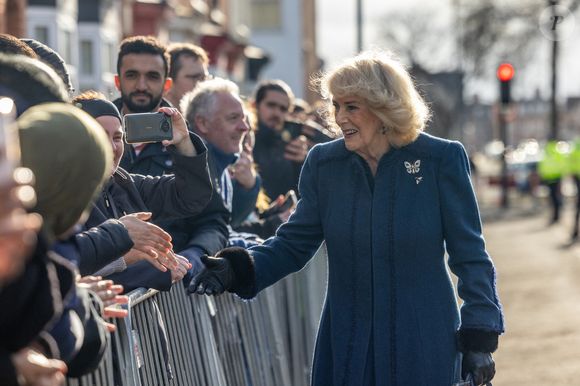 Leurs Majestés, le roi Charles III d'Angleterre et Camilla Parker Bowles, reine consort d'Angleterre, en visite à Middlesbrough, Royaume Uni, le 13 février 2025. © Andy Commins/MirrorPix/Bestimage