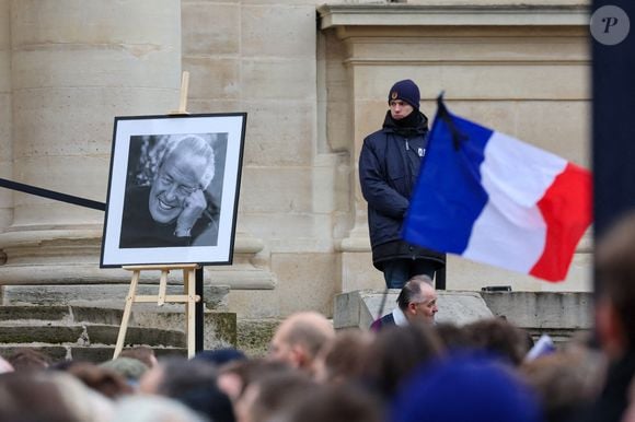 Illustration portrait Jean-Marie Le Pen -  Arrivées à l'hommage à Jean-Marie Le Pen en l’église Notre-Dame du Val-de-Grâce à Paris le 16 janvier 2025.

© Cyril Moreau / Bestimage