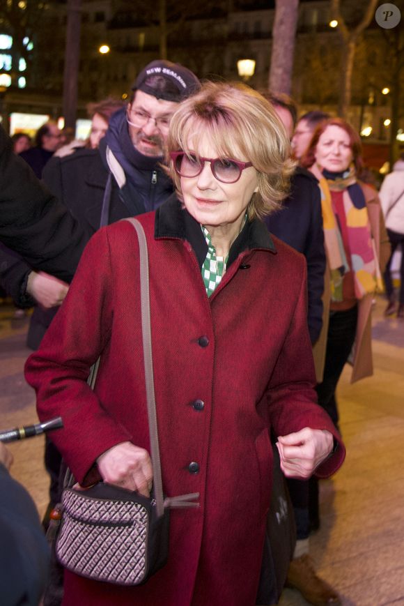 Sylvette Herry aka Miou Miou arrive à la première du film 'Je verrai toujours vos visages' à l'UGC Normandie à Paris, France, le 14 mars 2023. Photo by ABACAPRESS.COM