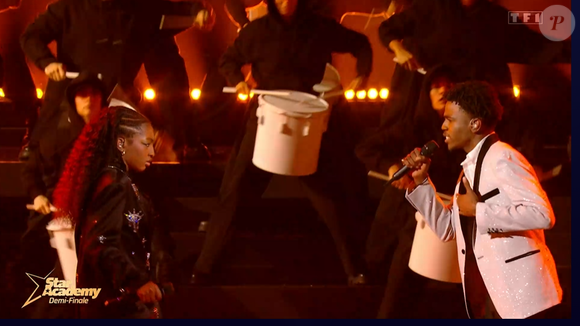 Demi-finale de Franck et Ebony dans la "Star Academy 2024", le 18 janvier 2025, sur TF1