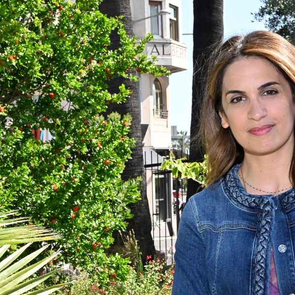 Sonia Mabrouk durant la 27ème édition du Festival du Livre de Nice, installé sur le jardin Albert 1er, du 3 au 5 juin 2023. © Bruno Bebert / Bestimage