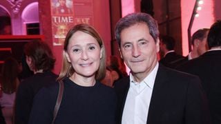 Daniela Lumbroso de sortie avec son puissant mari Eric Ghebali et leur fille Carla pour célébrer un événement à Paris