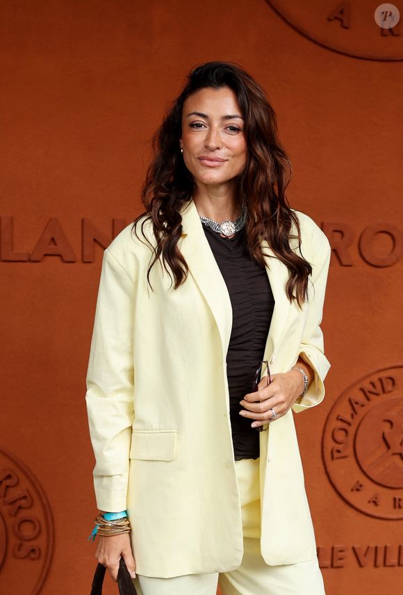 Rachel Legrain-Trapani (Miss France 2007) au village lors des Internationaux de France de Tennis de Roland Garros 2025, à Paris, France, le 4 Juin 2025. © Jacovides-Moreau/Bestimage