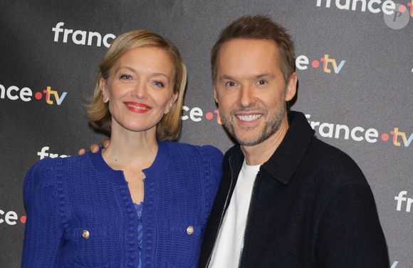 Maya Lauqué, Damien Thévenot - Photocall à l'occasion des 40 ans de l'émission "Télématin" au siège de France Télévisions à Paris le 6 février 2025. © Coadic Guirec/Bestimage