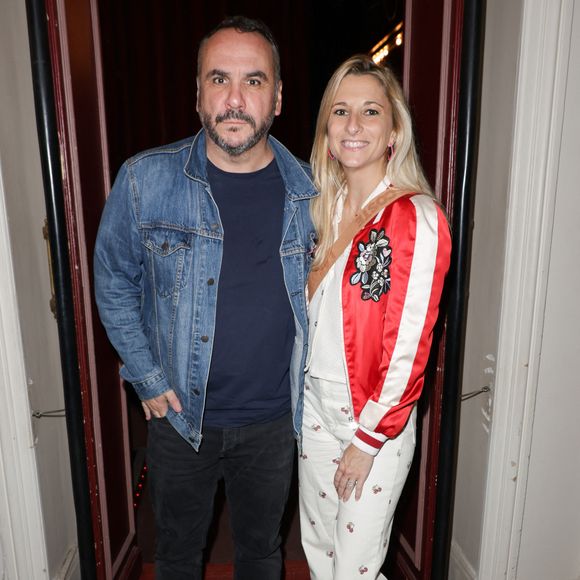 Exclusif - François-Xavier Demaison et sa femme Anaïs Tihay - Générale de la pièce "Ring" (Variations du couple) suivie d'un cocktail au théâtre de l'Oeuvre à Paris le 20 septembre 2024.
© Coadic Guirec / Bestimage