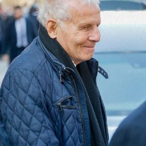 Patrick Poivre d'Arvor - Sorties des obsèques de Jean-Pierre Pernaut en la Basilique Sainte-Clotilde à Paris le 9 mars 2022. © Christophe Clovis / Bestimage