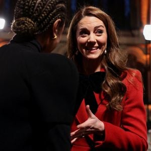 La princesse de Galles Kate Middleton  arrive à l'abbaye de Westminster, à Londres, pour assister à la cérémonie de chants Together At Christmas. Date de la photo : Vendredi 6 décembre 2024. Isabel Infantes/PA Wire |PA Wire : Isabel Infantes/PA Wire